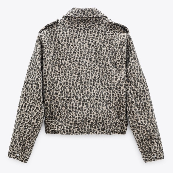 Leopard Print Women's Jacket - Picture 3 of 9